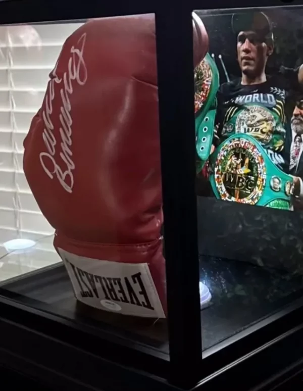Framed David Benavidez Boxing Glove