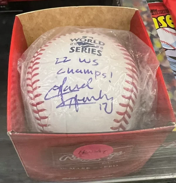 Boxed David Hensley Houston Astros Authentic Baseball