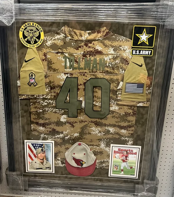 Framed Pat Tillman U.S. ARMY Uniform Jersey