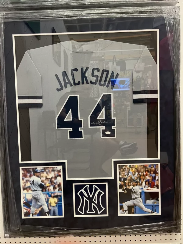 Framed Reggie Jackson New York Yankees Jersey