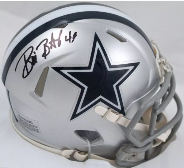 Bill Bates Dallas Cowboys Mini Helmet