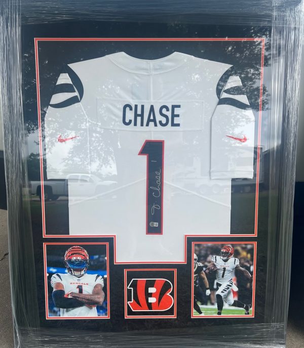 Framed Ja’Marr Chase Nike Cincinnati Bengals Jersey