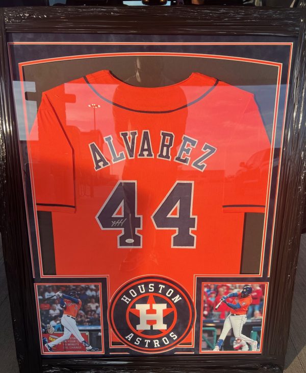 Framed Yordan Alvarez Houston Astros Jersey