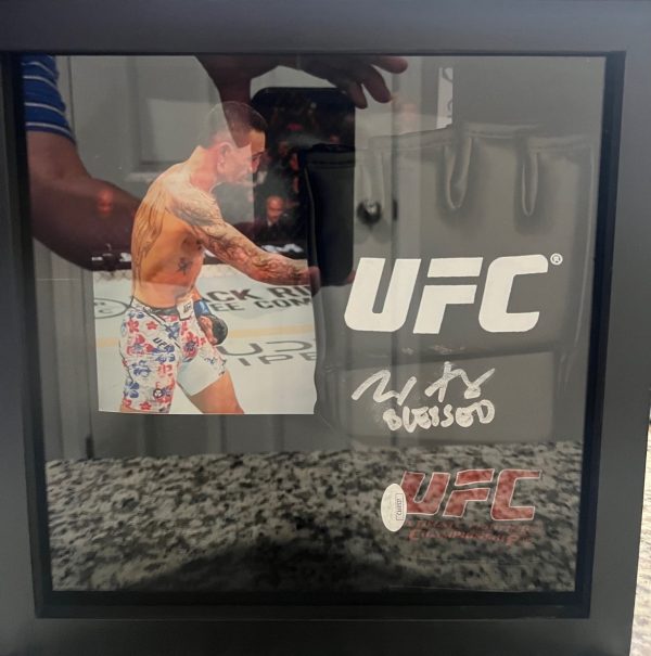 Framed Max Holloway MMA Glove