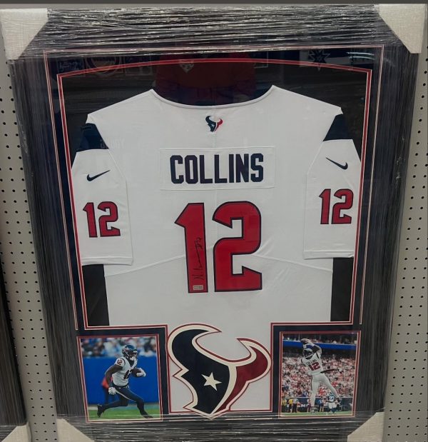 Framed Nico Collins Houston Texans Jersey