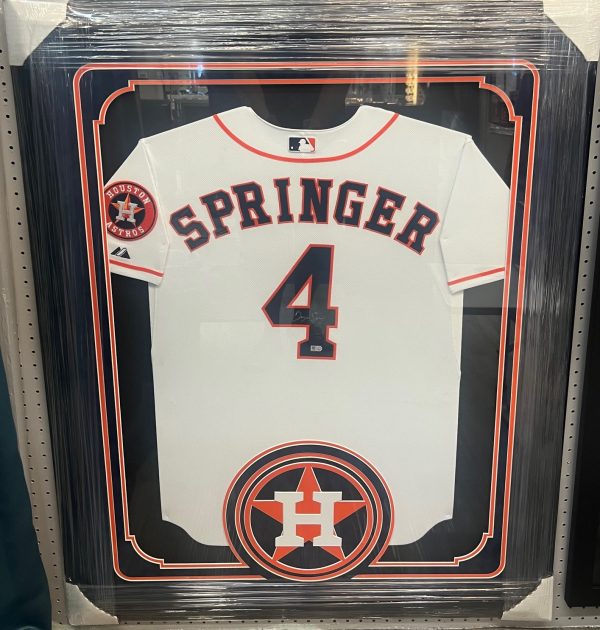 Framed George Springer Houston Astros Jersey
