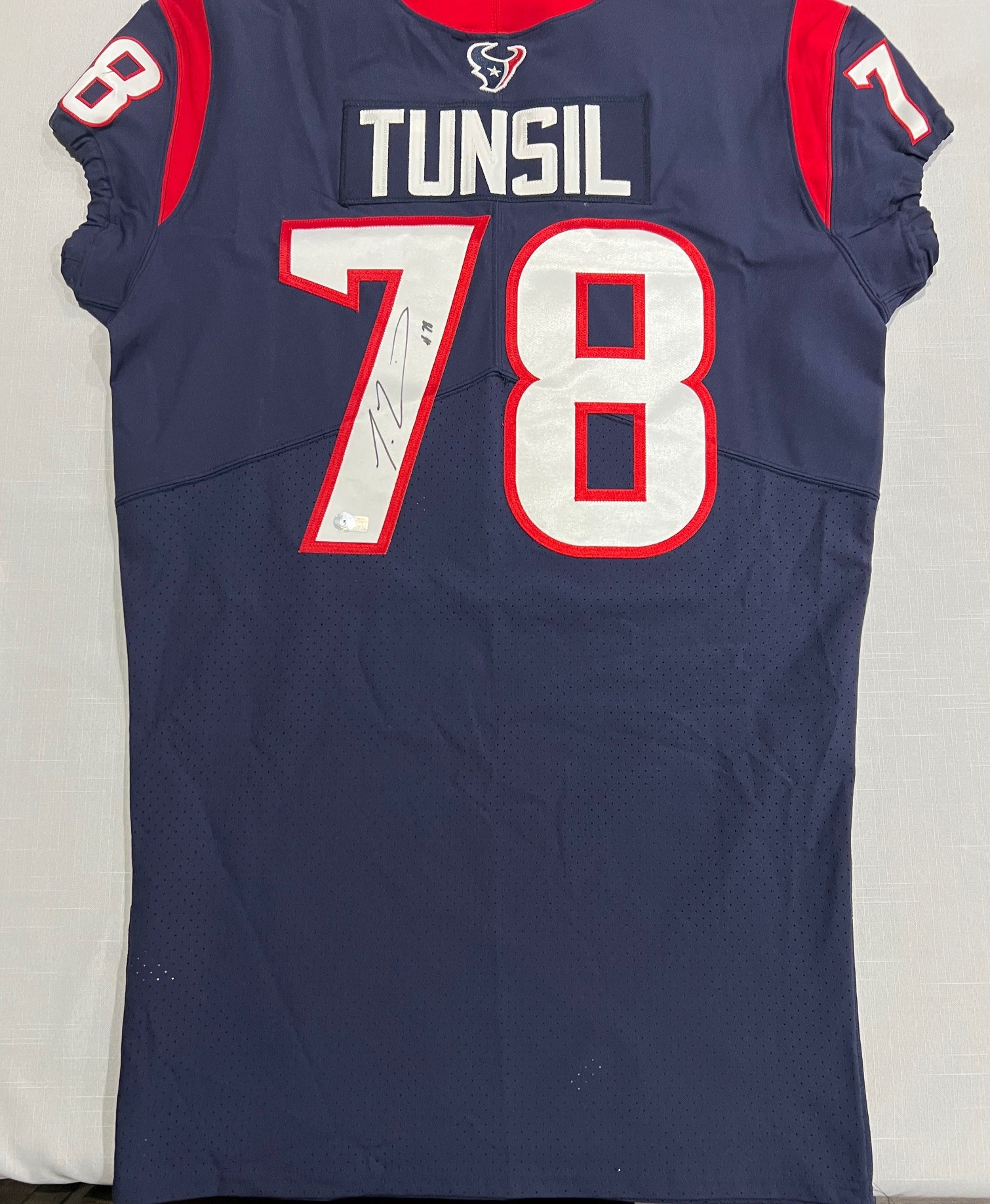 Laremy Tunsil Houston Texans Game Issued Loose Jersey