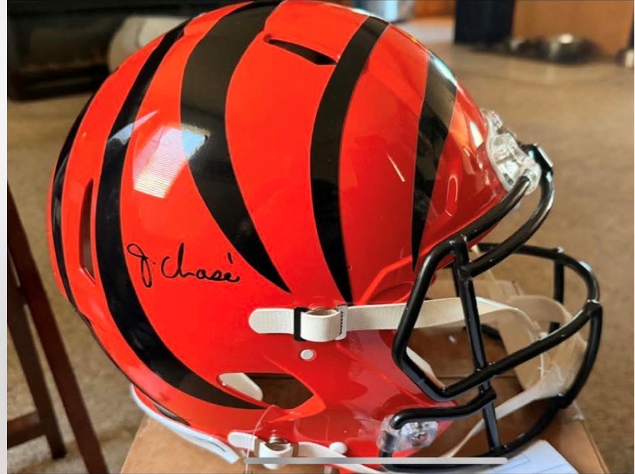 Ja’Marr Chase Cincinnati Bengals Full Size Authentic Helmet