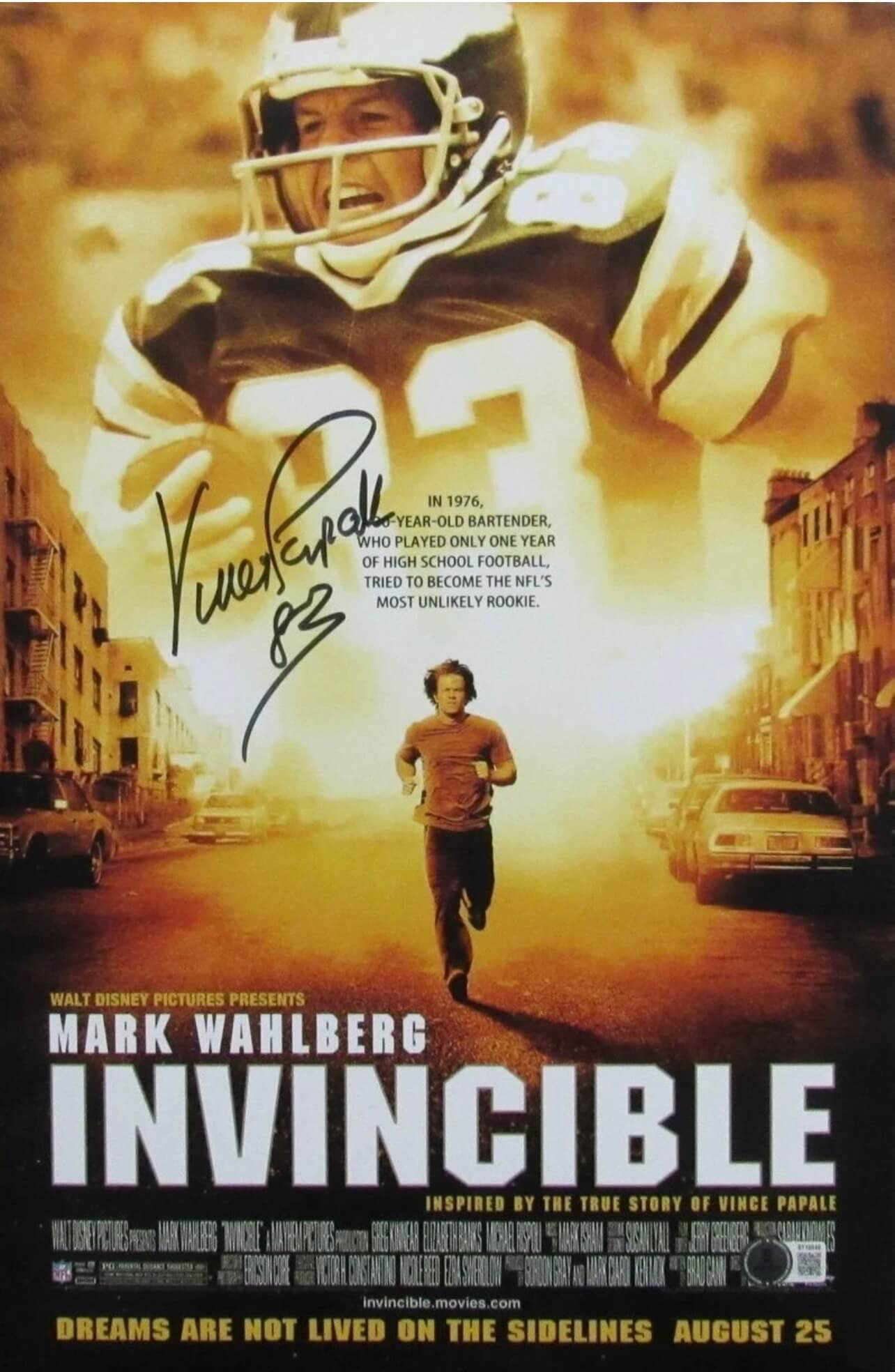 Framed Vince Papale 11x17 Movie Poster
