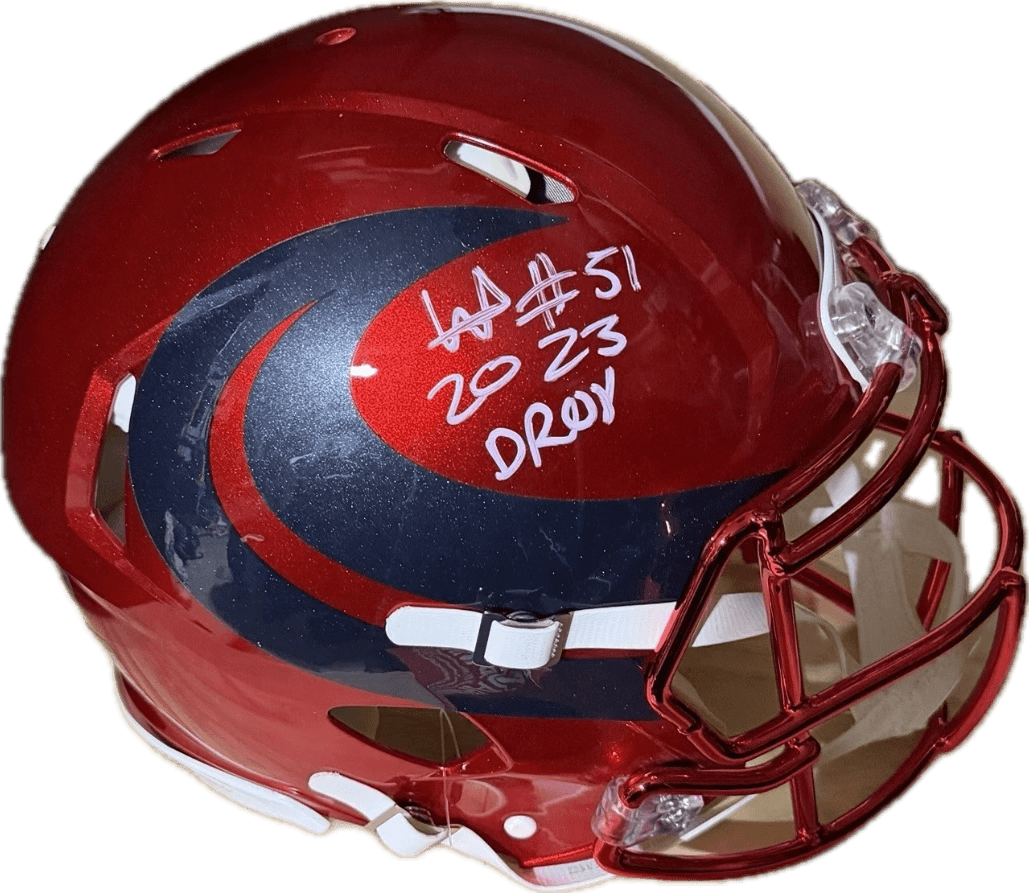 Will Anderson Houston Texans Red Alternate Full Size Authentic Helmet
