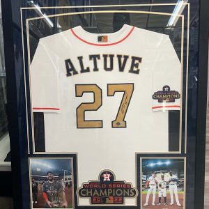 Framed Jose Altuve Houston Astros ‘22 World Series Jersey